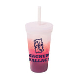22 Oz. Silipint™ Silicone Straw Tumbler Imprinted with Logo (Q516622)
