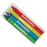 4 Pack Cello Wax Crayons Imprinted with Logo (Q518411)