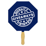 One Sided Imprint Standard Hand Fans Imprinted with Logo (Q521411)