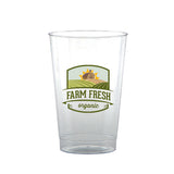 12 Oz. Clear Fluted Digital Plastic Cup Imprinted with Logo (Q522211)