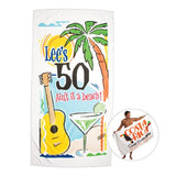 35 x 70 20 Lbs. Printed Velour Dobby Hem Towel Imprinted with Logo (Q526211)