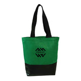 Heavy Velvet Tote With Leatherette Base Imprinted with Logo (Q526422)