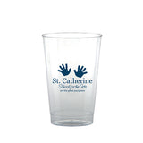12 Oz. Clear Fluted Plastic Cup Imprinted with Logo (Q532211)