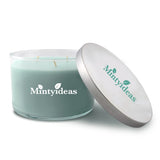 25 Oz. Symphony Triple Wick Candle With Lid Imprinted with Logo (Q541211)