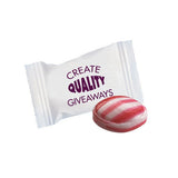Red Striped Peppermint Imprinted with Logo (Q545611)