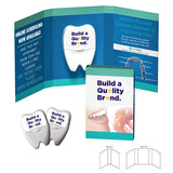 Tek Booklet with Dental Flosses Imprinted with Logo (Q551511)