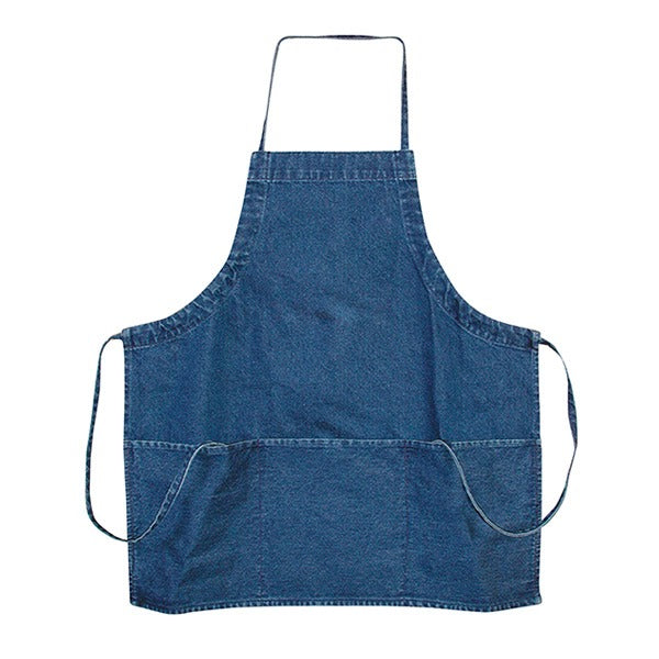 Custom Denim 3-Pocket Aprons (Q551911) - Aprons with Logo
