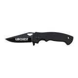 Cedar Creek® Black Flash Pocket Knife Imprinted with Logo (Q556322)