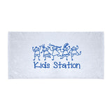 Velour Beach White Towel Imprinted with Logo (Q564211)