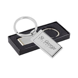 Metal GEO Economy Laser Engraved Keyholders Imprinted with Logo (Q570311)