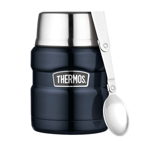 Thermos® Stainless King™ Food Jar with Spoon - (16 oz) (Q57075)