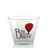9 Oz. Clear Hard Plastic Rocks Cup Imprinted with Logo (Q572211)