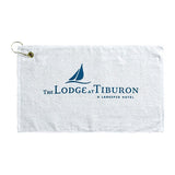 Promo Weight Terry Golf Towel - White Imprinted with Logo (Q581322)