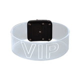 White LED Magnetic Bracelet Imprinted with Logo (Q596011)