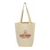 12 Oz. Canvas Tall Grocery Tote Bag - 15 x 17 x 6 Imprinted with Logo (Q601211)
