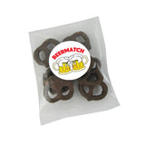 Milk Chocolate Mini Pretzels in Goody Bags (1 oz.) Imprinted with Logo (Q602411)