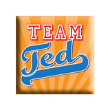1.5 Inch Square Button With Magnet Back  Imprinted with Logo (Q606911)
