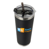 Jornikolor 20 Oz. Stainless Steel Tumbler With Straw Imprinted with Logo (Q610422)