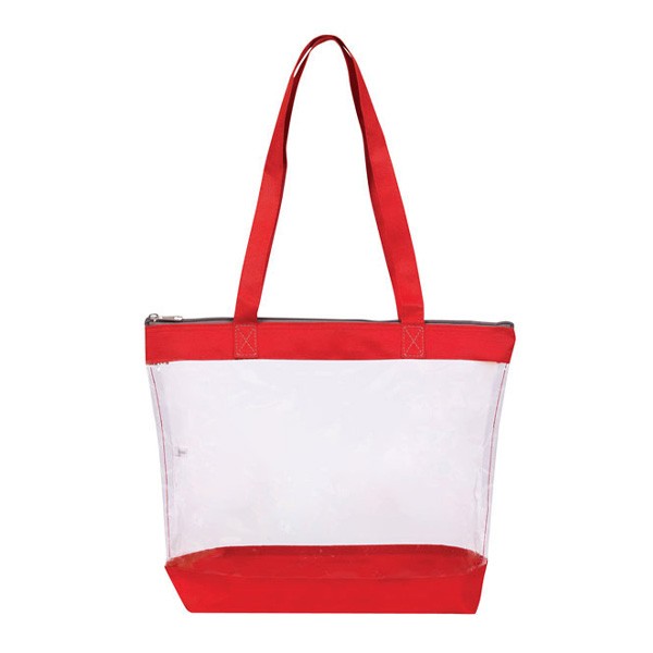 Basic Clear Zipper Tote (Q619111)