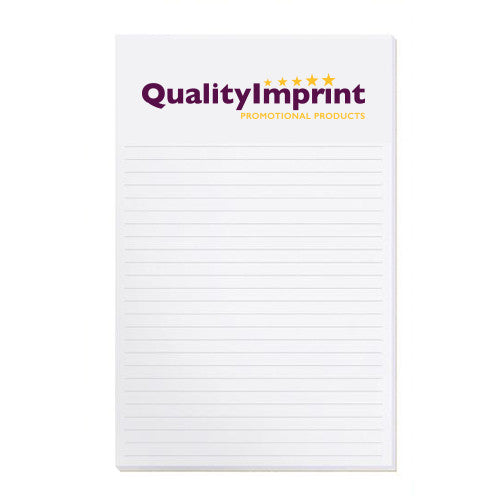 50 Sheets Scratch Pads (5.38"W x 8.38"H) Notepads with Logo Q630311