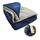 Plush Comforter Throw Blanket Imprinted with Logo (Q631011)