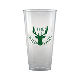 16 Oz. Clear Fluted Plastic Cup Imprinted with Logo (Q632211)