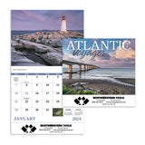 Atlantic Voyages - Stapled Calendar Imprinted with Logo (Q634722)