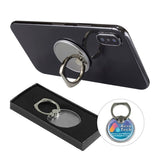 Twister Silver Phone Grips Imprinted with Logo (Q645911)