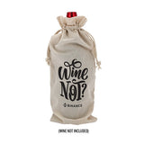 Linen Wine Gift Bag Imprinted with Logo (Q652522)