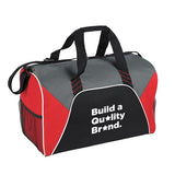 Color Panel Sport Duffel Bag Imprinted with Logo (Q657311)