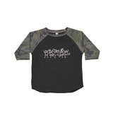 Rabbit Skins 4.5oz Toddler Baseball Fine Jersey T-Shirt Imprinted with Logo (Q668911)