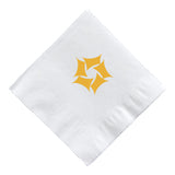 White Luncheon Napkins Imprinted with Logo (Q677622)