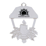 Silver Lantern Ornament Imprinted with Logo (Q690211)
