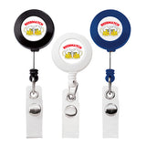 Retractable Badge Holder with Slide Clip Imprinted with Logo (Q696311)