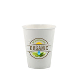 8 Oz. White Digital Paper Cups Imprinted with Logo (Q702211)