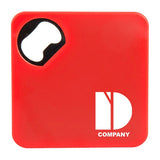 Bottle Opener Coaster Imprinted with Logo (Q707622)