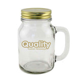 Special Glass Mason Jars with Handle (20 oz.) Imprinted with Logo (Q712411)