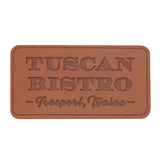 8 Inch Faux Leather Patches Imprinted with Logo (Q716011)