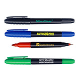 Double Tip Permanent Markers Imprinted with Logo (Q716511)