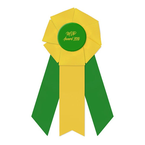 4.5" Rosette 3 Streamer Ribbons (Q718811)