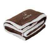 Micro Mink Sherpa Throw Blanket Imprinted with Logo (Q721011)