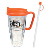 24 Oz. Thermal Travel Mug - Clear Film Insert Imprinted with Logo (Q721522)