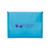 PP Zip Closure Envelope w/ Business Card Slot Imprinted with Logo (Q721611)