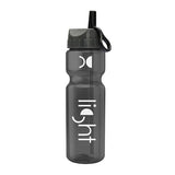 28 Oz. Champion Trans. Bottle - Flip Straw Lid Imprinted with Logo (Q722722)
