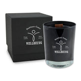 14 Oz. Black Glossy Tumbler Candle With LUX Box Imprinted with Logo (Q731211)