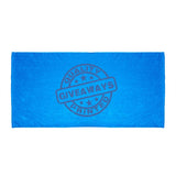 Velour Beach Colored Towel Imprinted with Logo (Q734211)