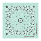 22 In Traditional USA Paisleys Bandana - Mint Imprinted with Logo (Q736522)