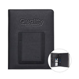 Roma Wireless Power Charger Refillable Journal Imprinted with Logo (Q736911)