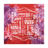 Red & Purple Tie Dye Bandana Imprinted with Logo (Q737111)