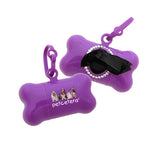 Full Color Bone Shaped Bling Bag Dispensers Imprinted with Logo (Q747511)